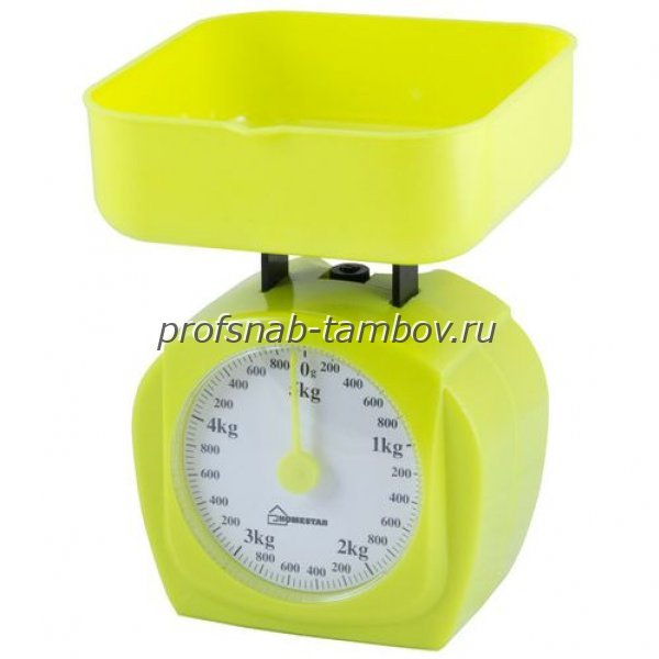 Весы кухонные механические  5 кг, цвет желтый - купить в Тамбове
