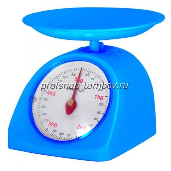 Весы кухонные механические,цвет синий (0-5 кг) круглые - купить в Тамбове