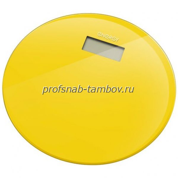 Весы напольные электронные ENERGY,(стеклянные, круглые, желтые) - купить в Тамбове