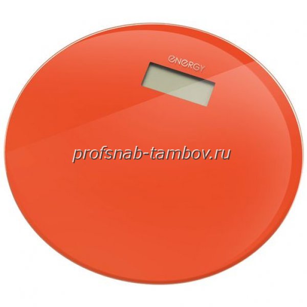 Весы напольные электронные ENERGY,(стеклянные, круглые, оранжевые) - купить в Тамбове