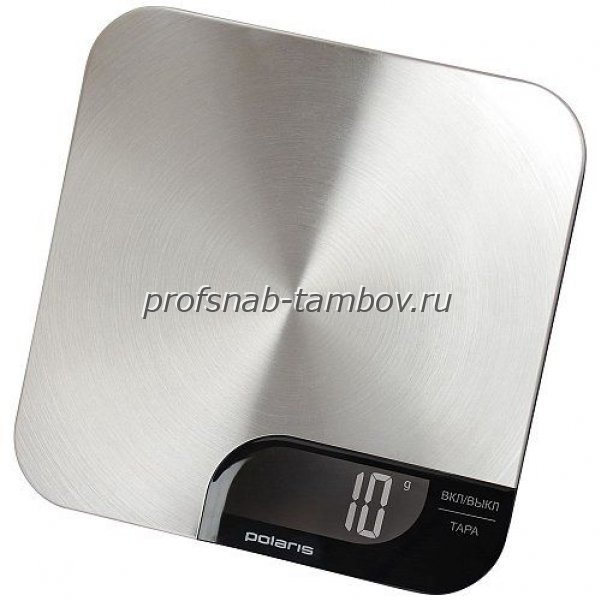 Весы кухонные электронные PKS 0538DM (металл) POLARIS Сталь/Черный - купить в Тамбове
