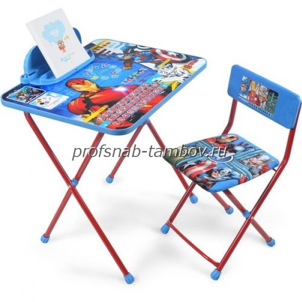 Комплект "Disney 4" Мстители-Д4А (стол 570мм , пенал, стул мягкий) - купить в Тамбове