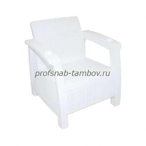 Кресло "Ротанг" (730х700х790) без подуш. (белый) - купить в Тамбове