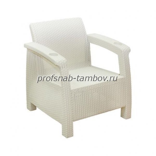 Кресло "Ротанг" (730х700х790) без подушки (сл.кость) - купить в Тамбове