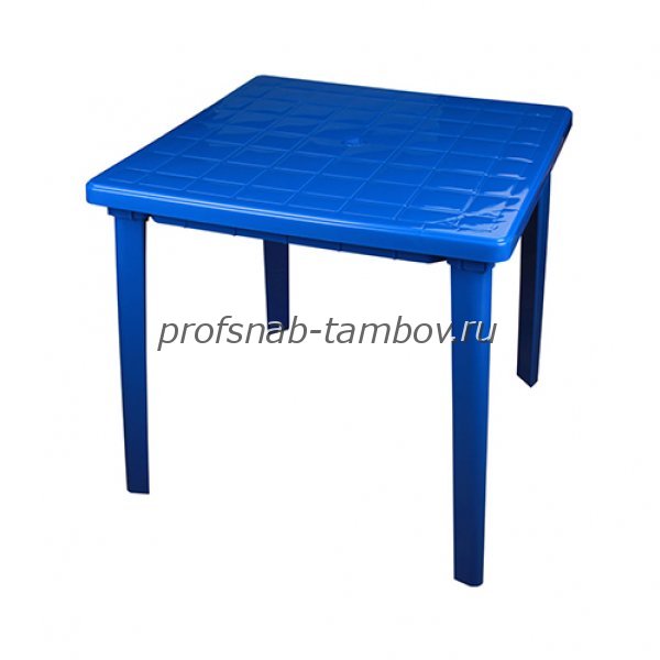 Стол КВАДРАТНЫЙ синий (800 х 800 х 740) - купить в Тамбове